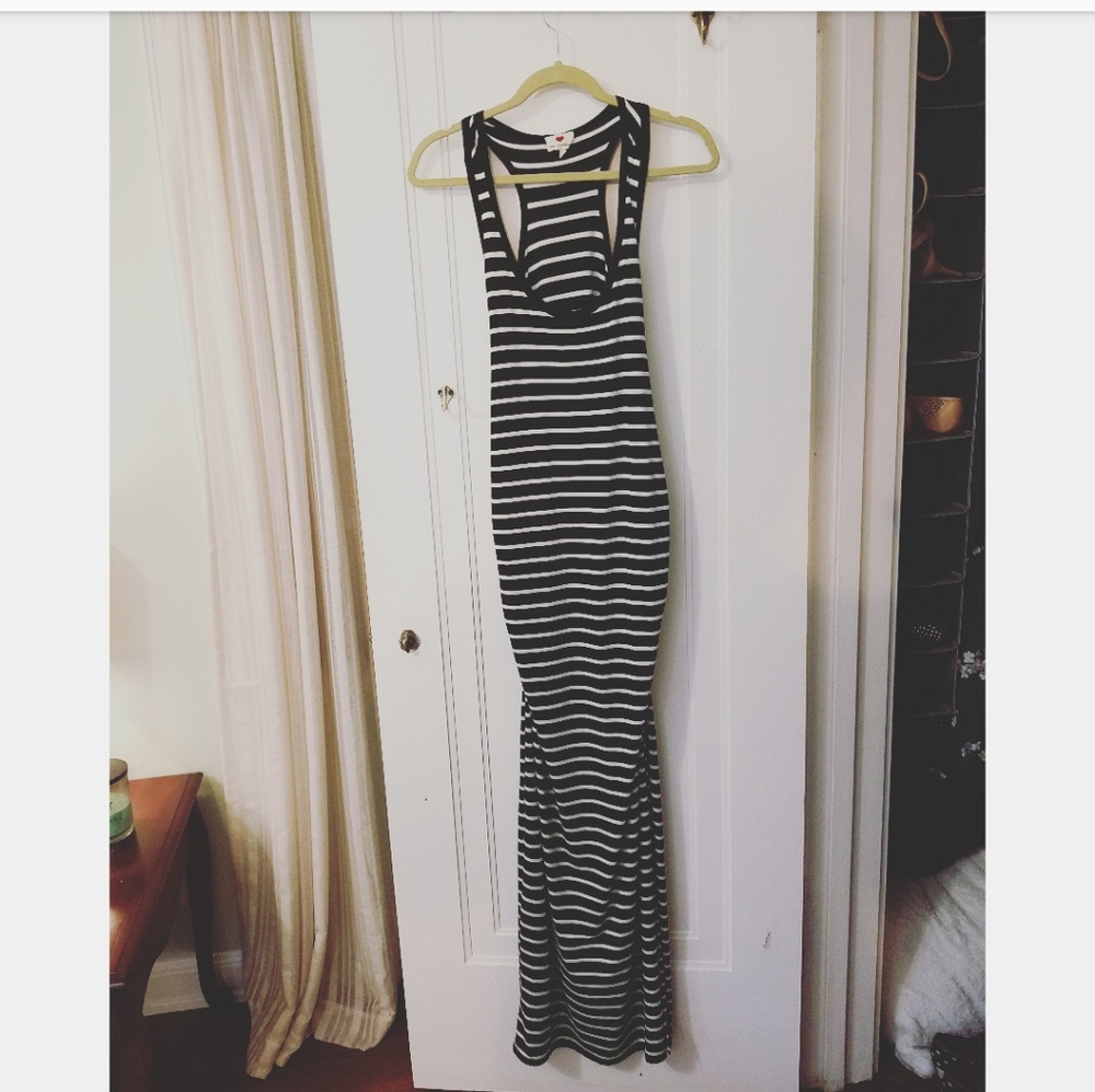 Striped maxi dress